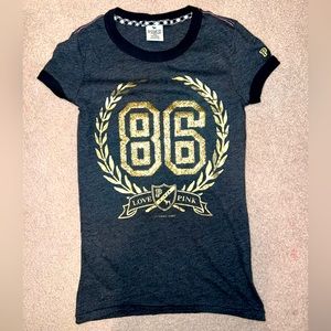 Victoria’s Secret PINK black & gold top!